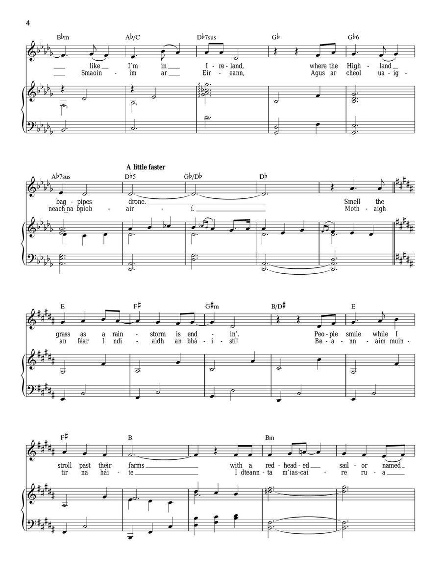Ireland Ireland Piano, Vocal scores gallery preview page 4