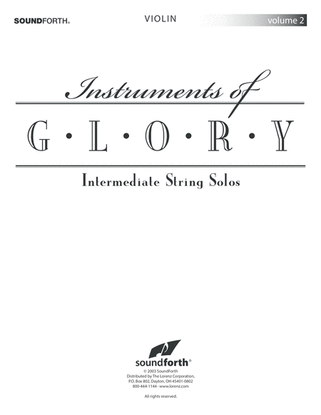 Instruments of Glory, Vol. 2 - Violin
