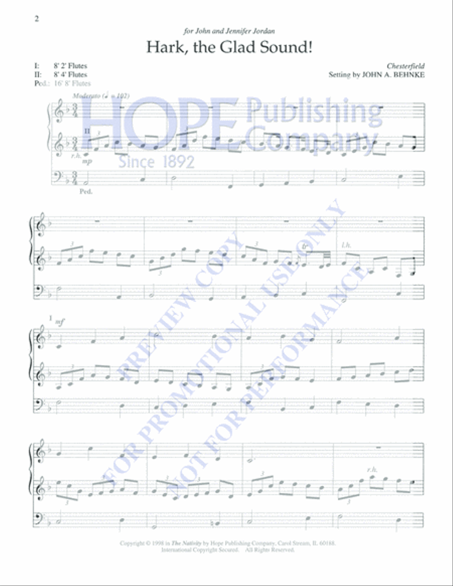 The Nativity Organ Solo scores gallery preview page 2