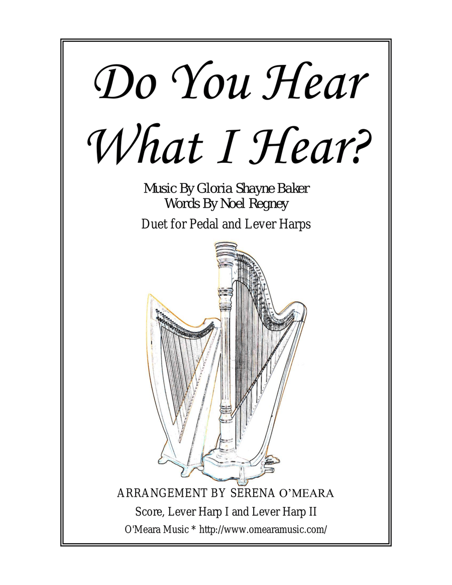 Do You Hear What I Hear Celtic Harp scores gallery preview page 1