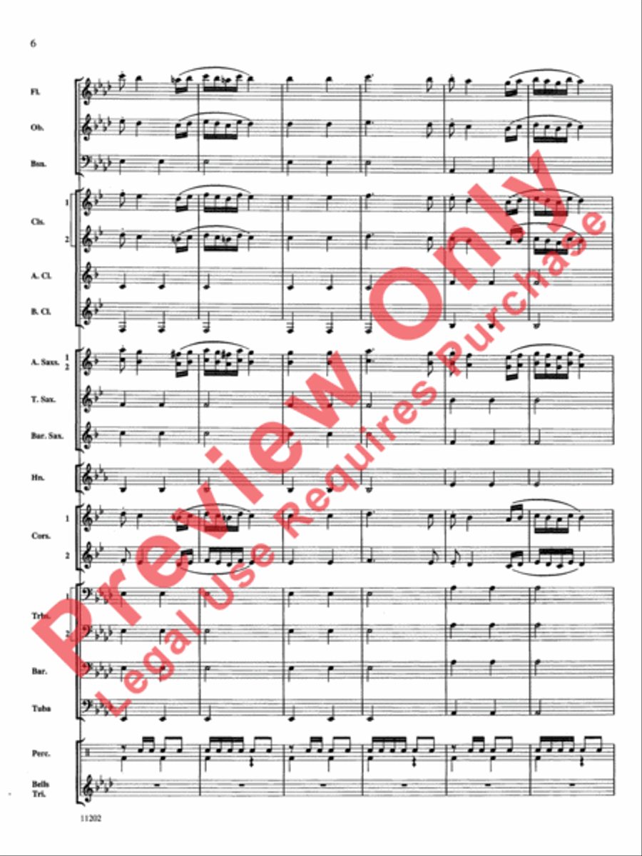 Hungarian Dance No. 5 Concert Band scores gallery preview page 7