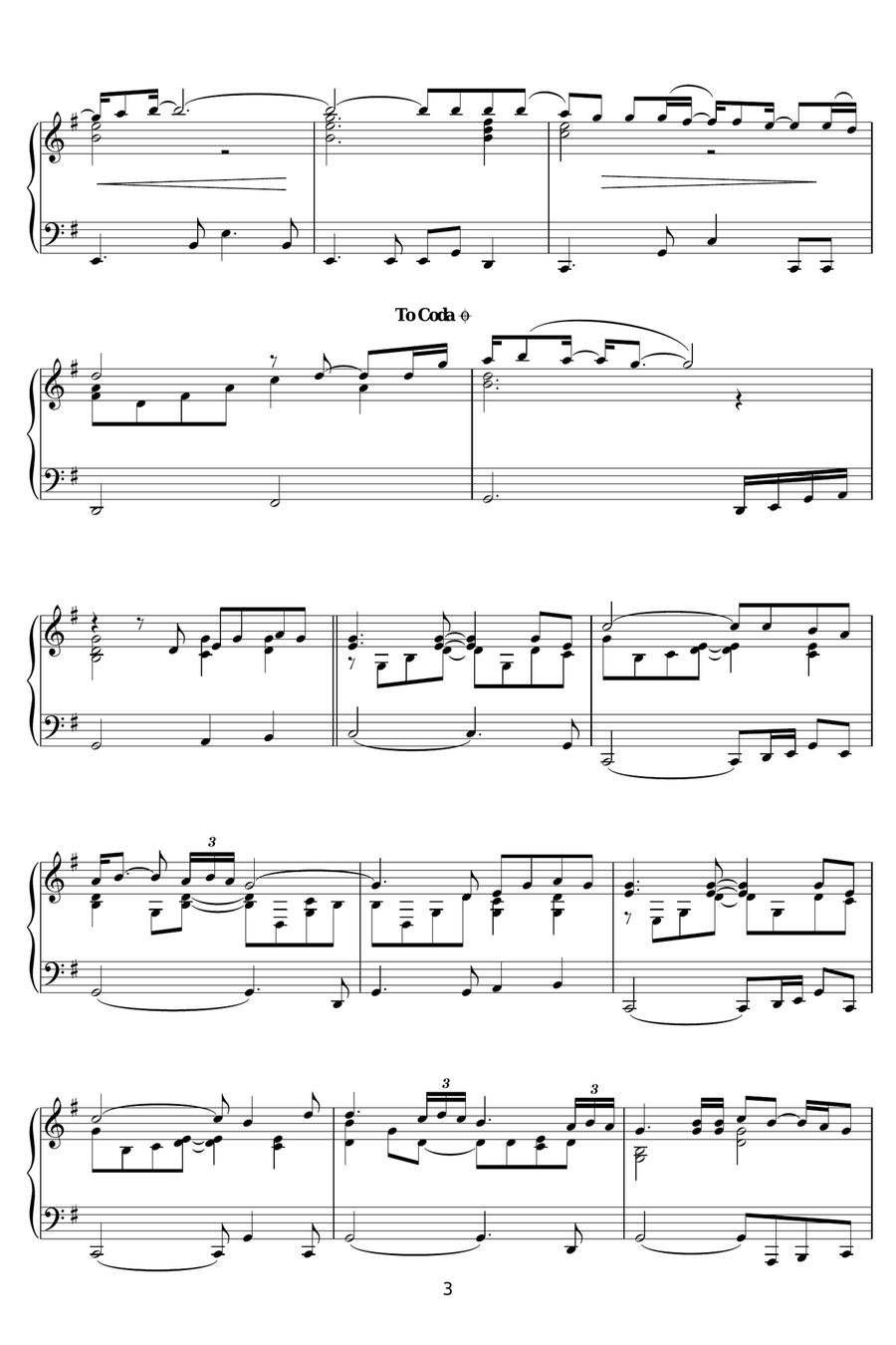 Songbird Songbird Piano Solo scores gallery preview page 3