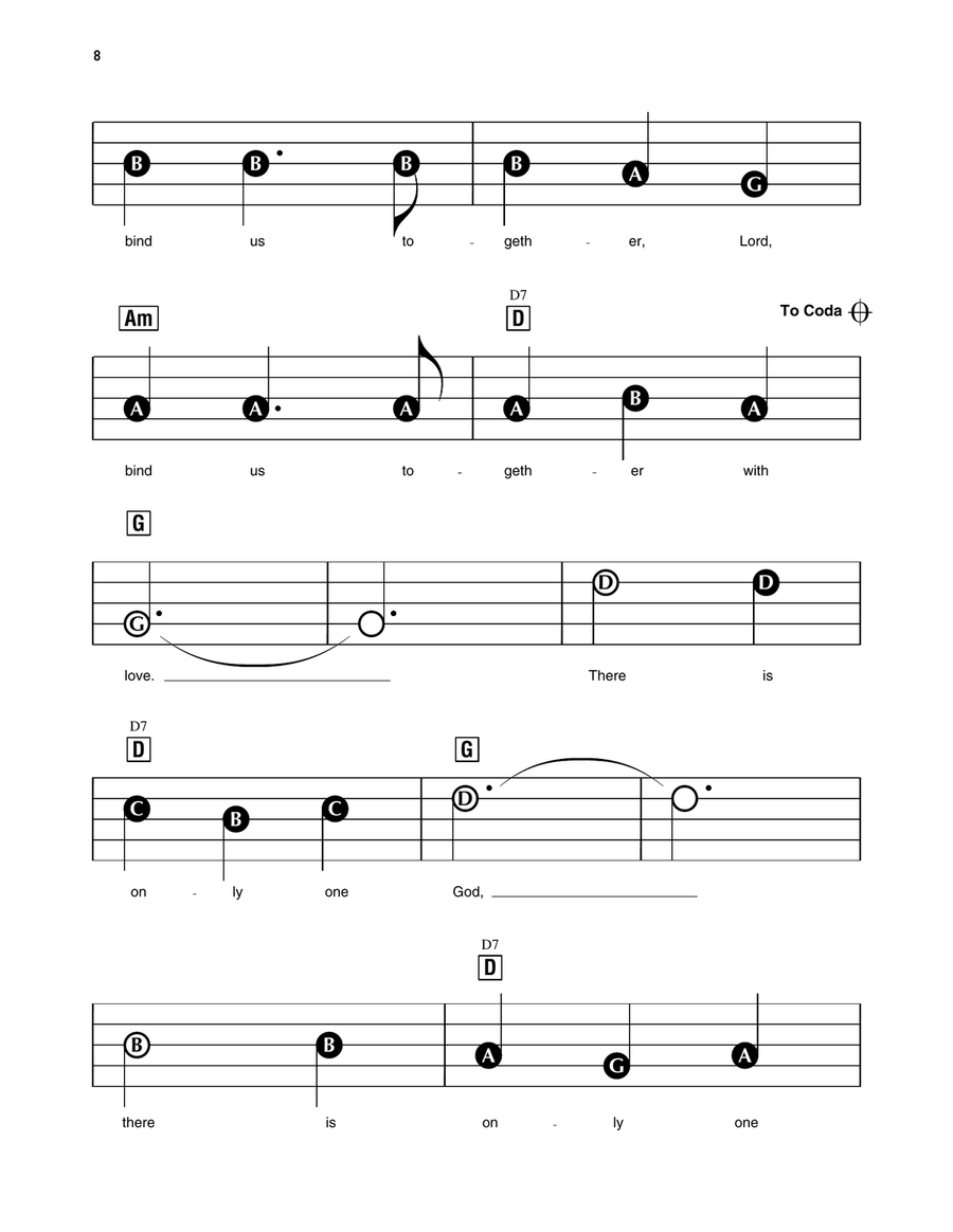 Bind Us Together Electronic Keyboard scores gallery preview page 2
