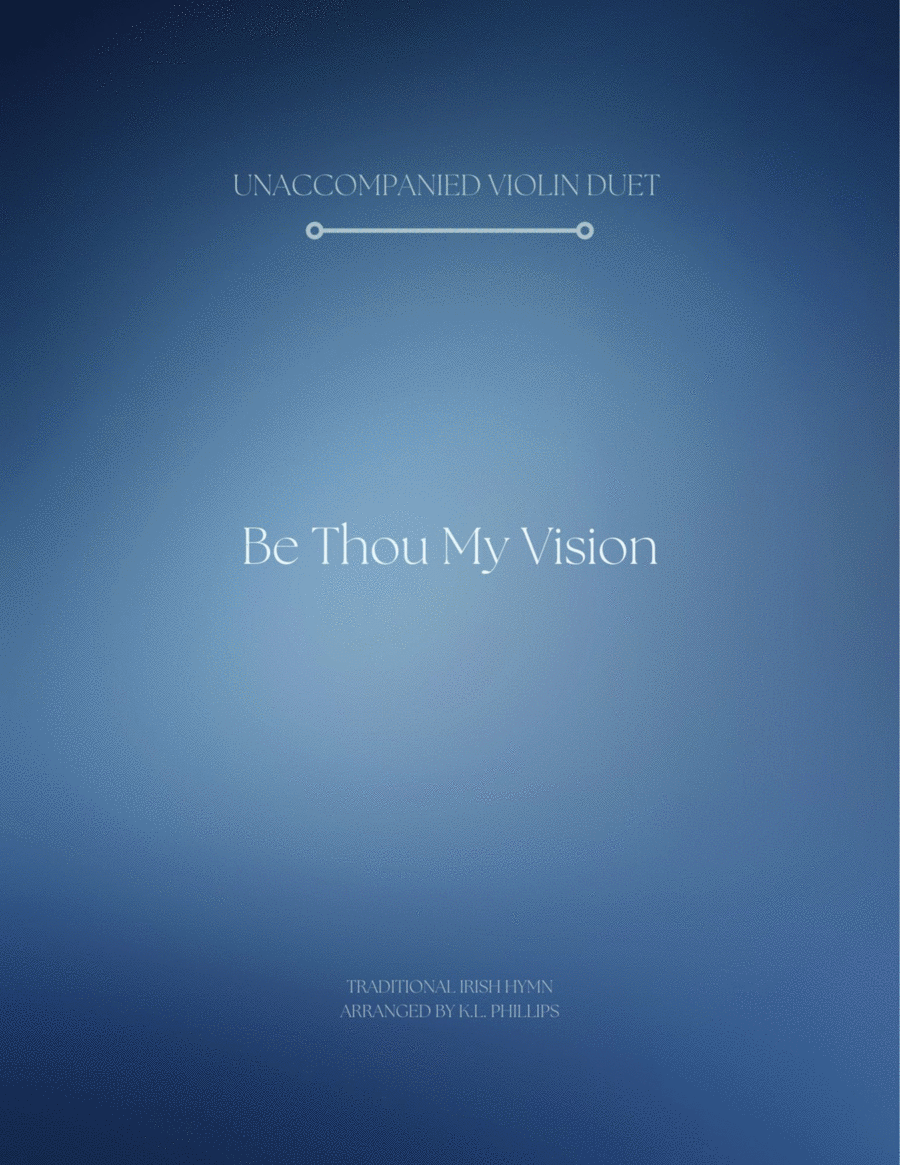 Be Thou My Vision - Unaccompanied Violin Duet image number null
