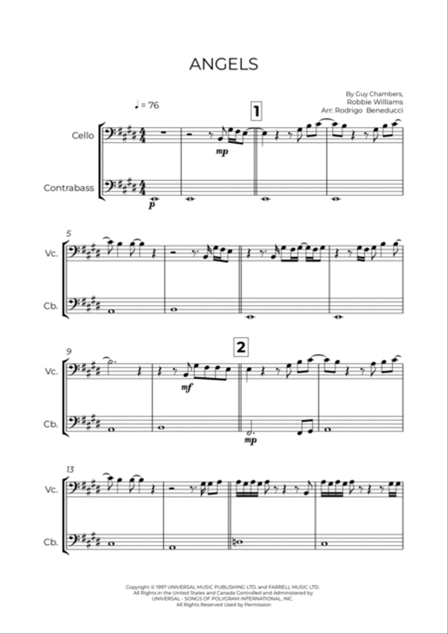 Angels String Duet scores gallery preview page 2