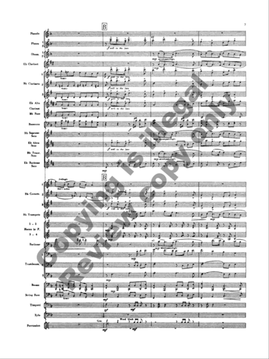 Handel in the Strand Concert Band scores gallery preview page 9