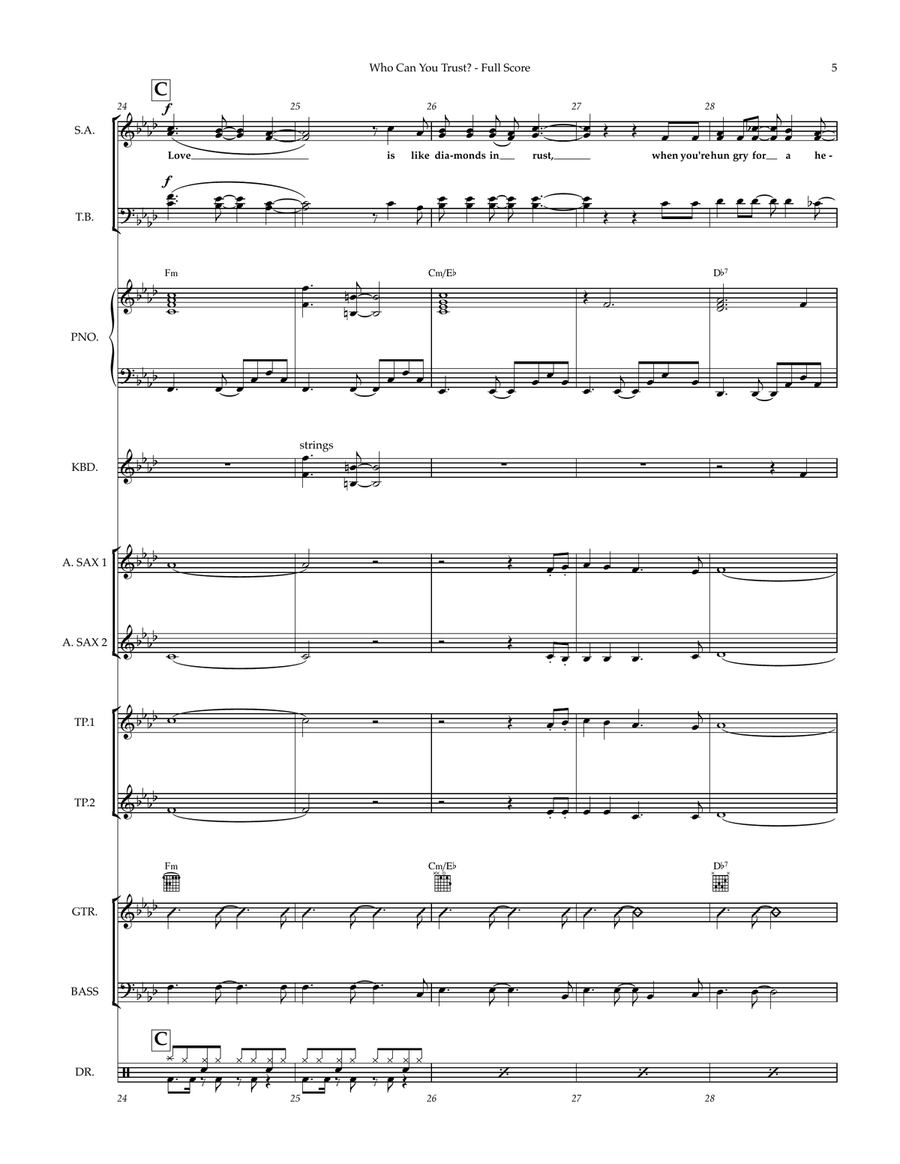 Who Can You Trust Large Ensemble scores gallery preview page 5