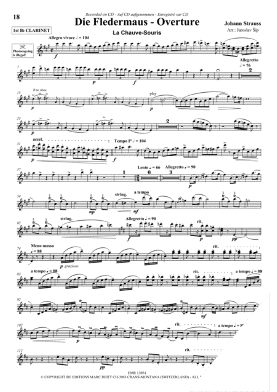Play The 1st Clarinet With The Philharmonic Wind Orchestra Concert Band scores gallery preview page 4