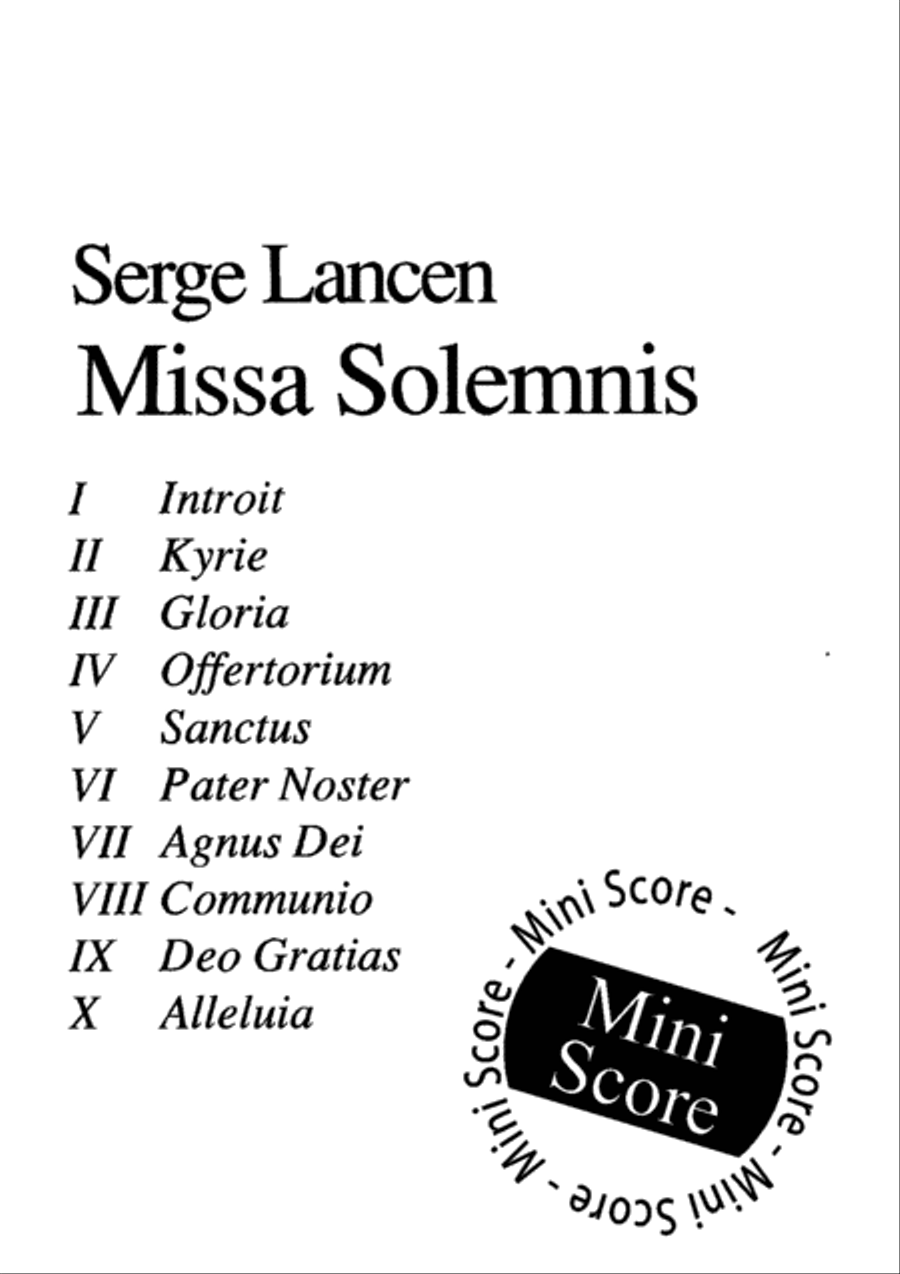Missa Solemnis Missa Solemnis Mixed Choir scores gallery preview page 3