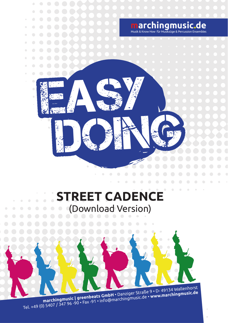 EASY DOING (Street Cadence) Marching Band scores gallery preview page 1