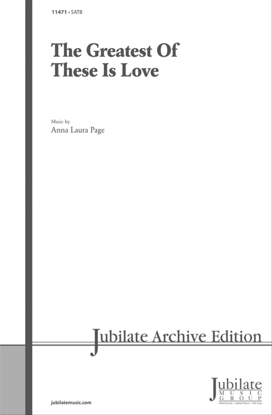 The Greatest of These Is Love 4-Part scores gallery preview page 1