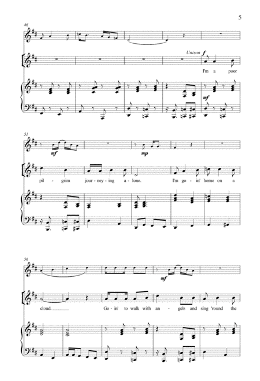 I'm Goin' Home On A Cloud SA scores gallery preview page 4