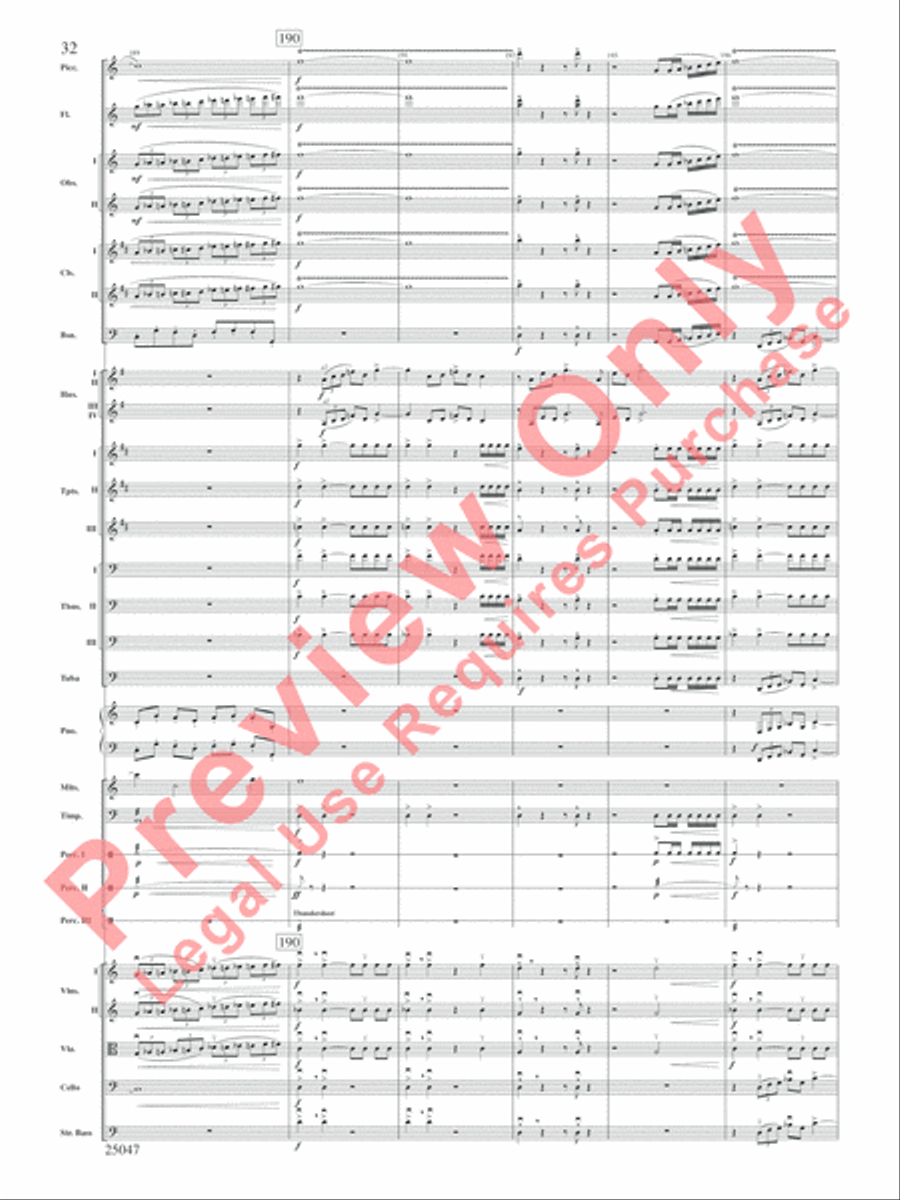 The Winds of Poseidon Full Orchestra scores gallery preview page 33