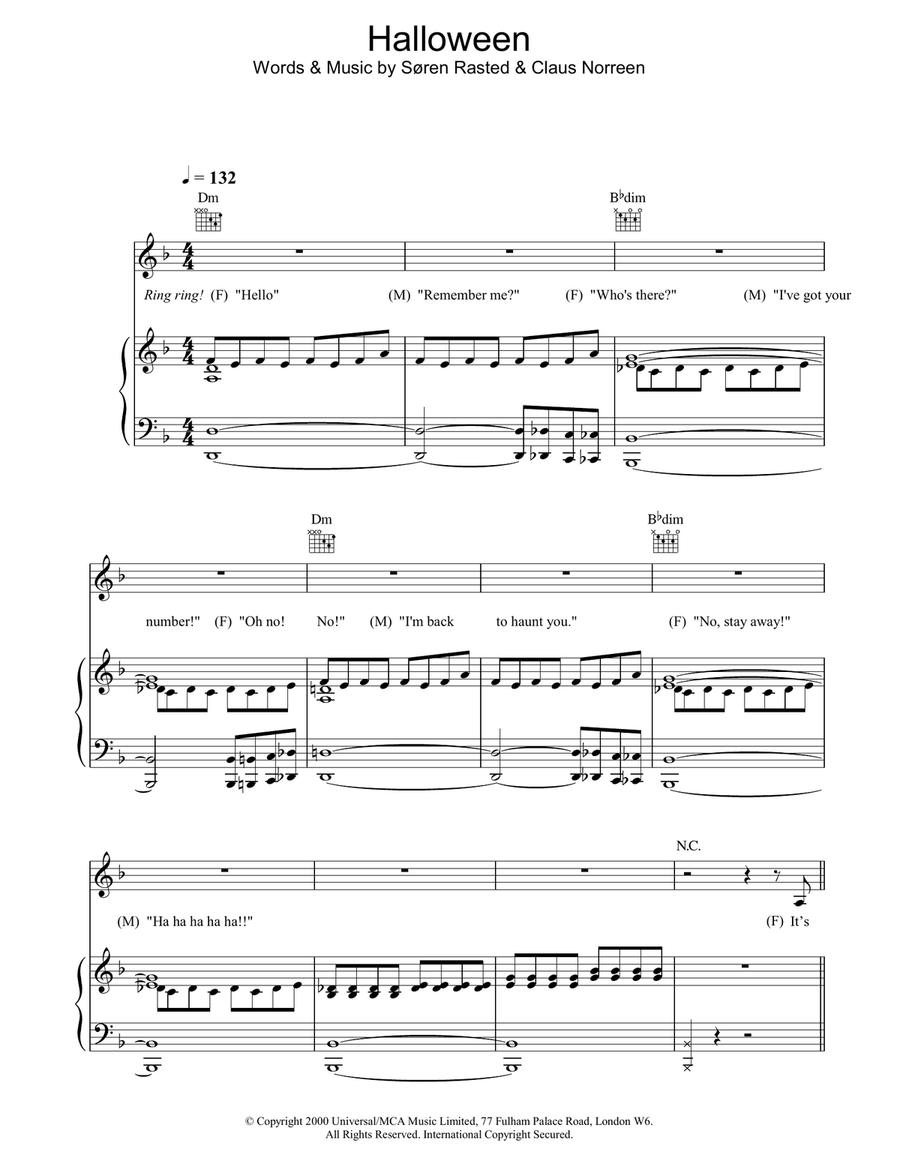 Halloween Acoustic Guitar scores gallery preview page 1