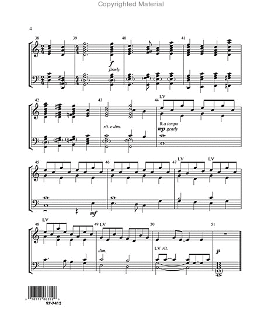 My Hope Is Built on Nothing Less (Dengler) Handbell Choir scores gallery preview page 5
