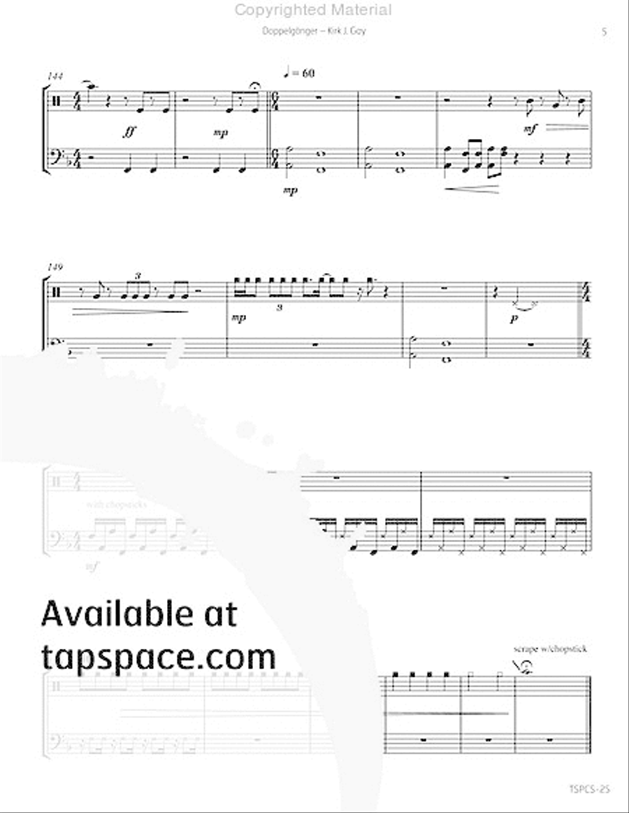 Doppelganger Doppelganger Percussion scores gallery preview page 8