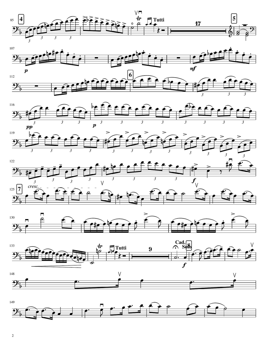 Concerto for Double Bass - Antonio Capuzzi Concerto for Double Bass - Antonio Capuzzi Double Bass scores gallery preview page 2