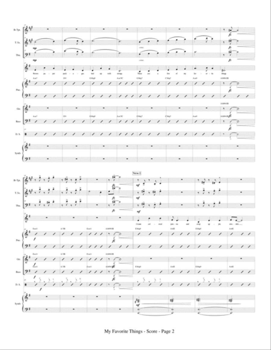 My Favorite Things Small Ensemble scores gallery preview page 4