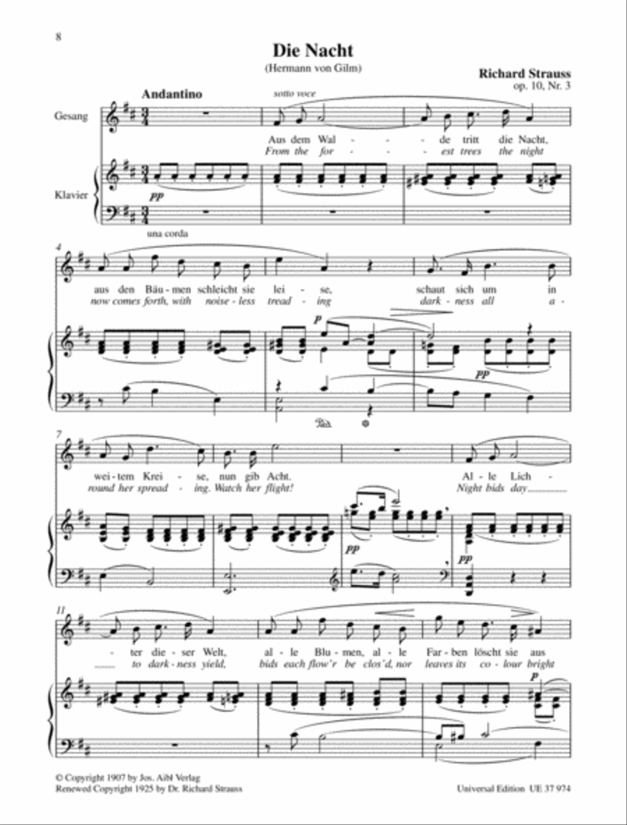 Eight Gedichte - High voice Chamber Music scores gallery preview page 4