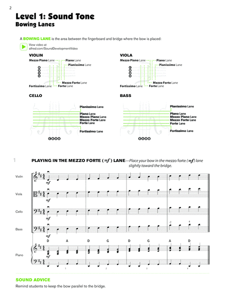 Sound Innovations for String Orchestra -- Sound Development