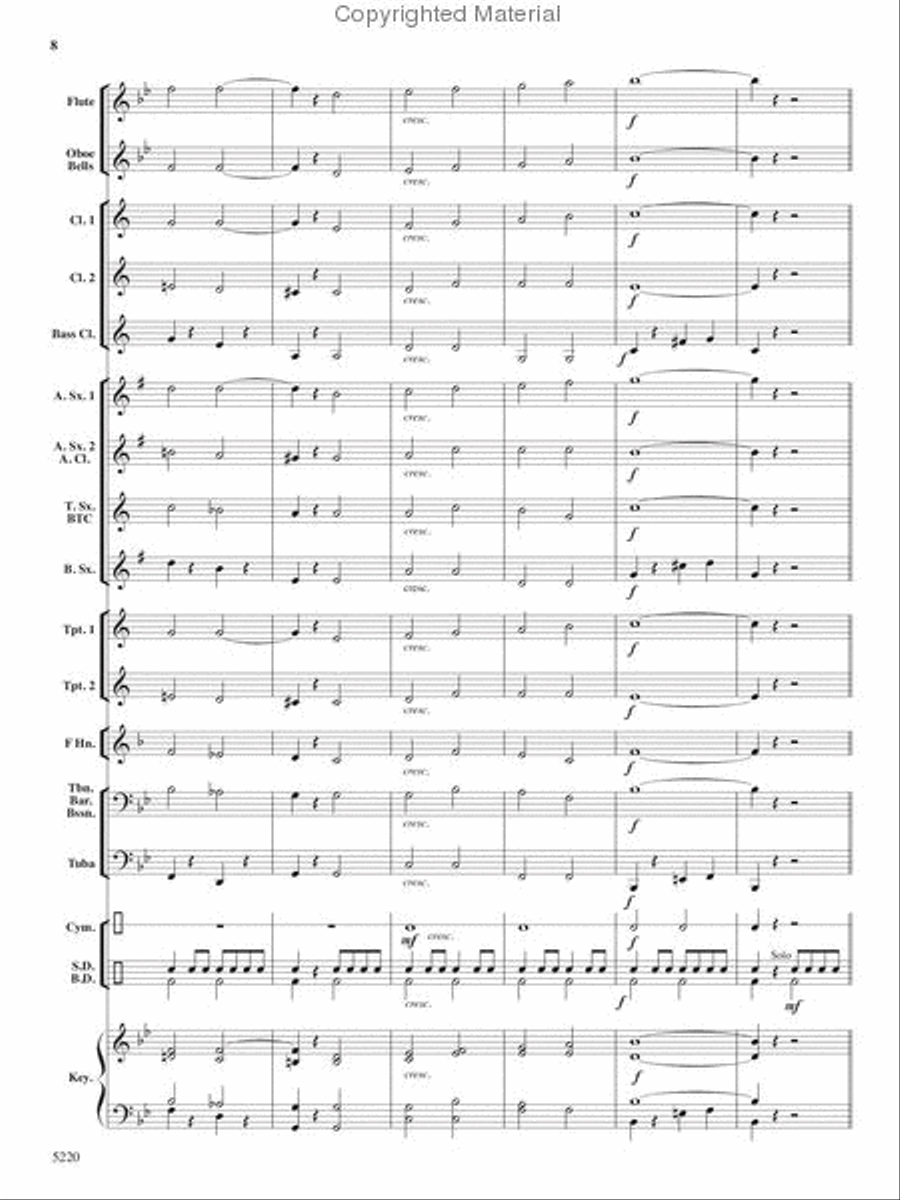 Patriots on Parade Concert Band scores gallery preview page 7