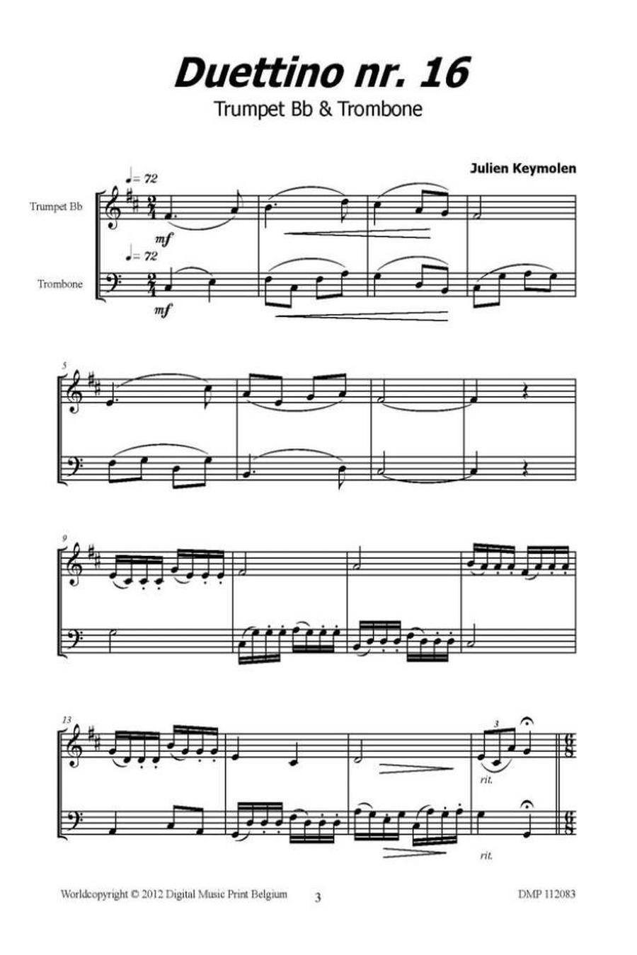 Duettino Nr 16 Trombone scores gallery preview page 2