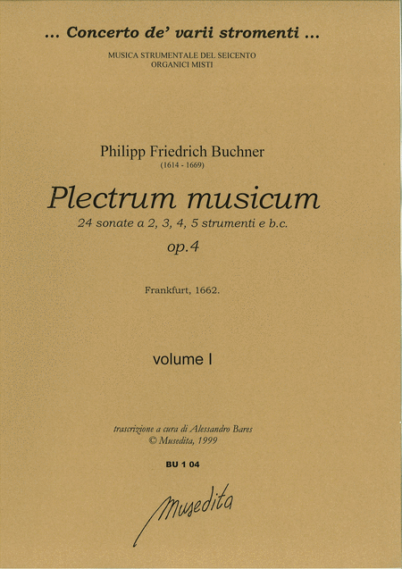 Plectrum musicum op. 4 (Frankfurt, 1662)
