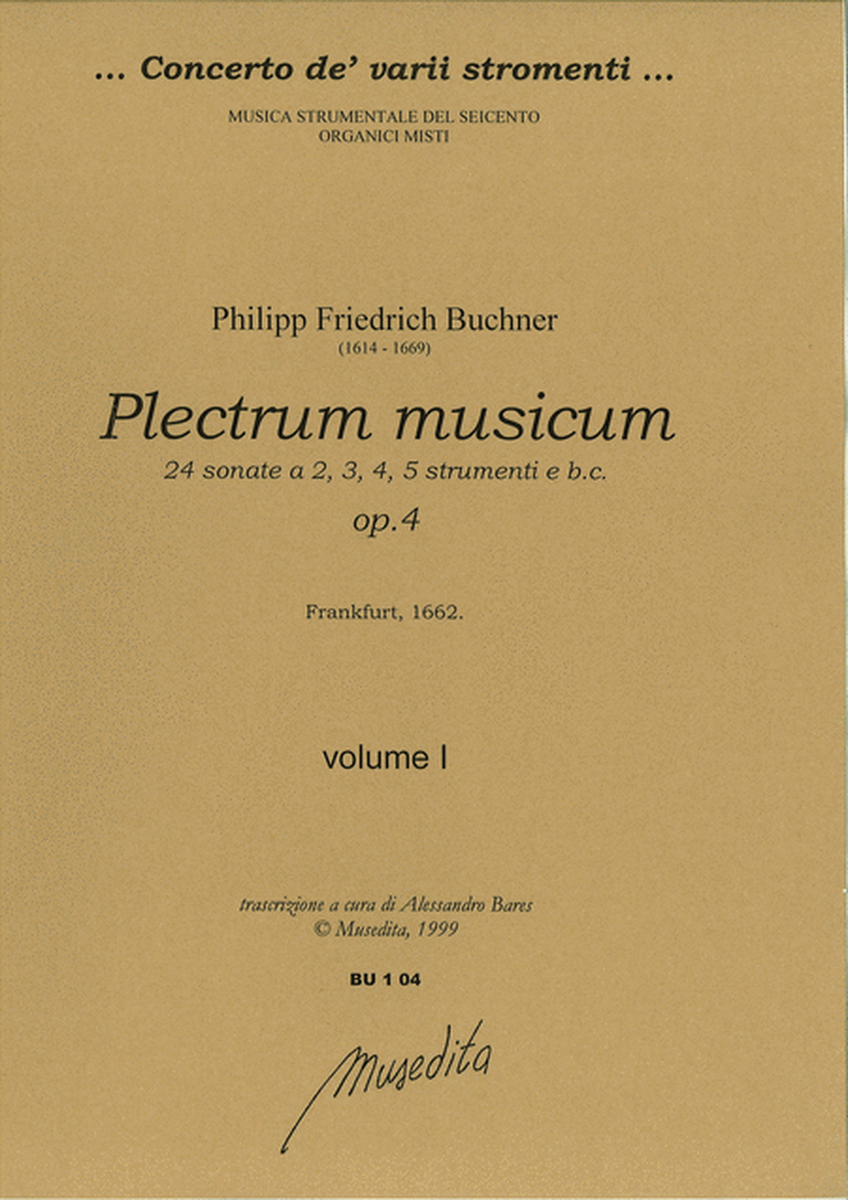 Plectrum musicum op.4 (Frankfurt, 1662)