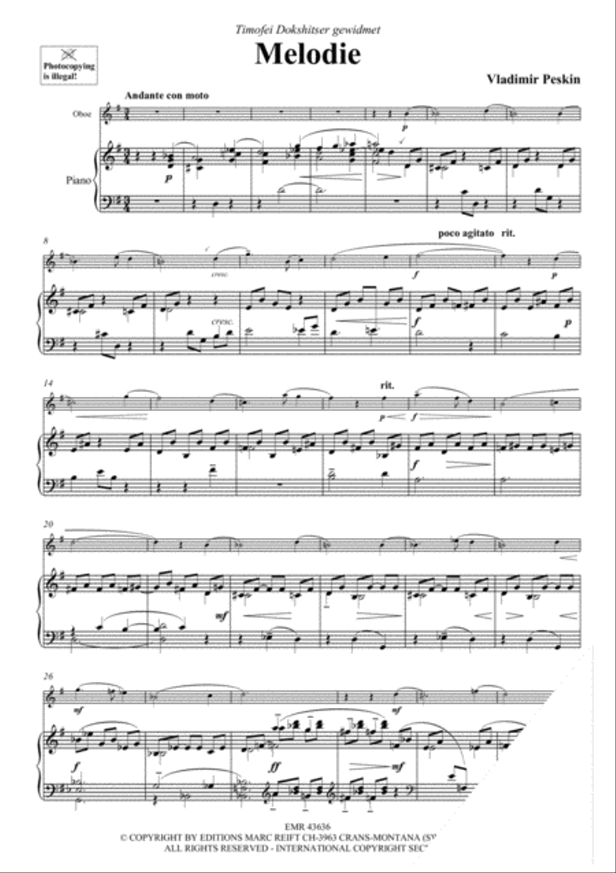 Melodie Melodie Piano Accompaniment scores gallery preview page 3