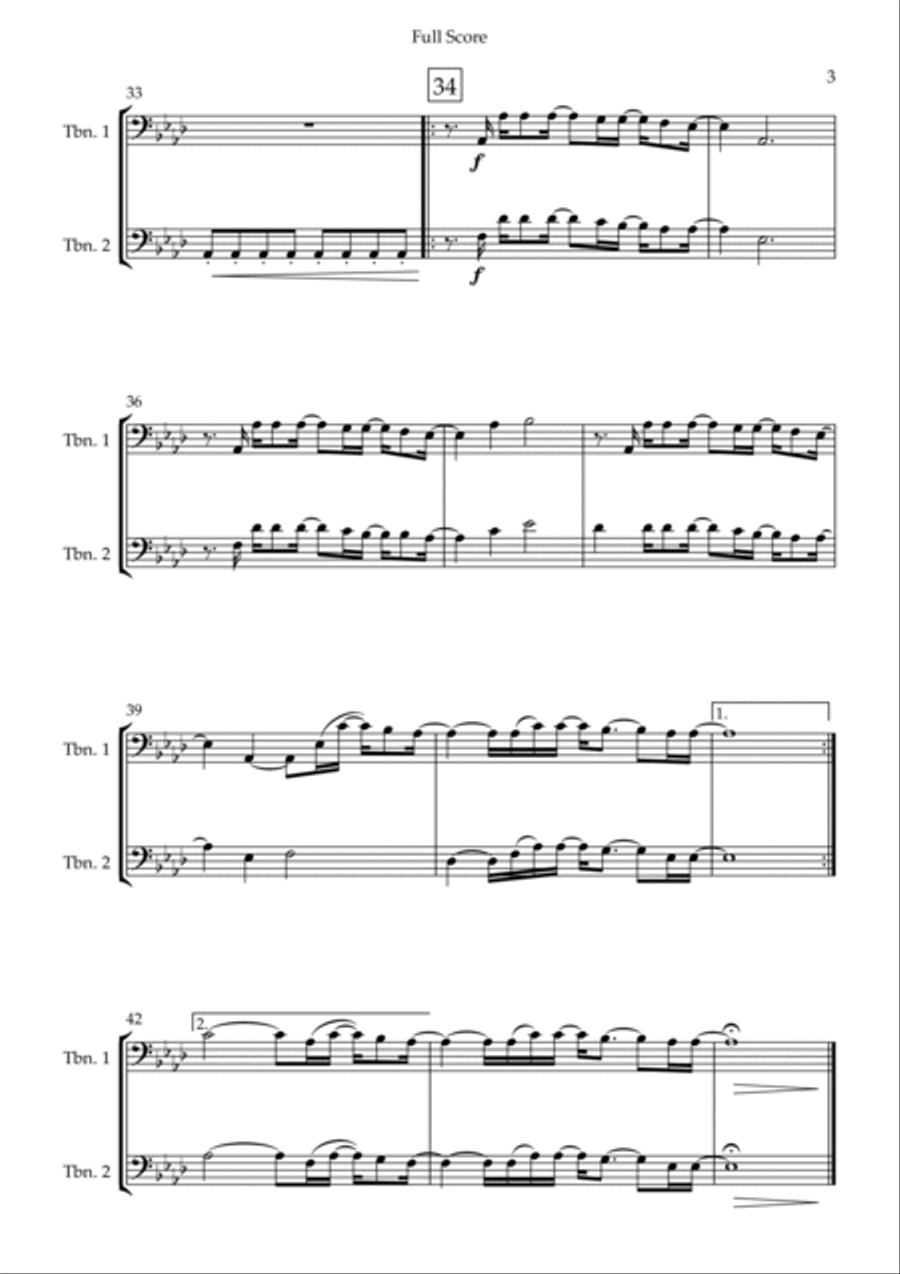 Goodness Of God Trombone Duet scores gallery preview page 3