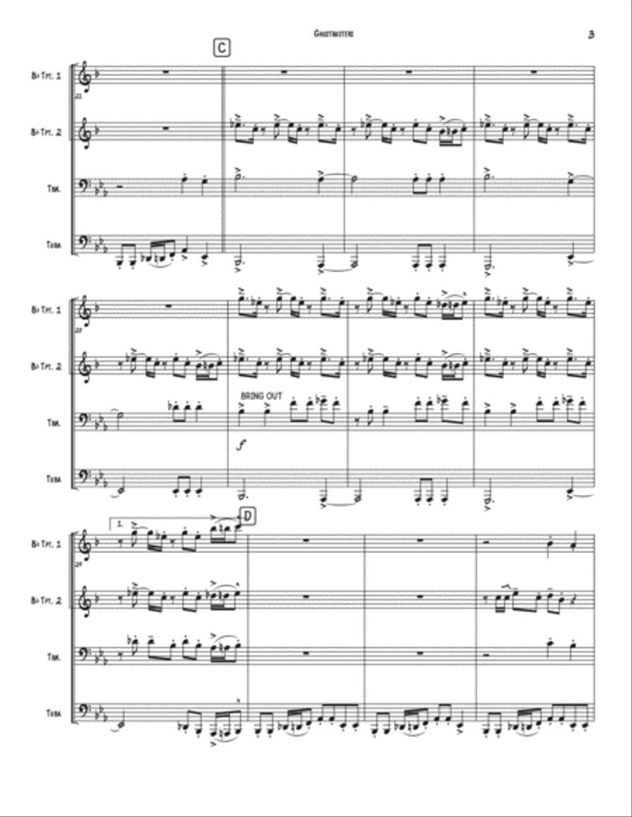Ghostbusters Trombone scores gallery preview page 4