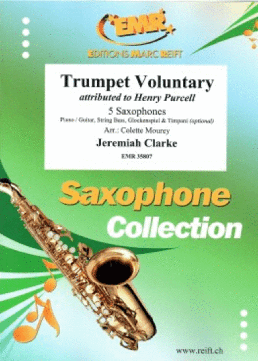 Trumpet Voluntary Trumpet Voluntary Saxophone Ensemble scores gallery preview page 1
