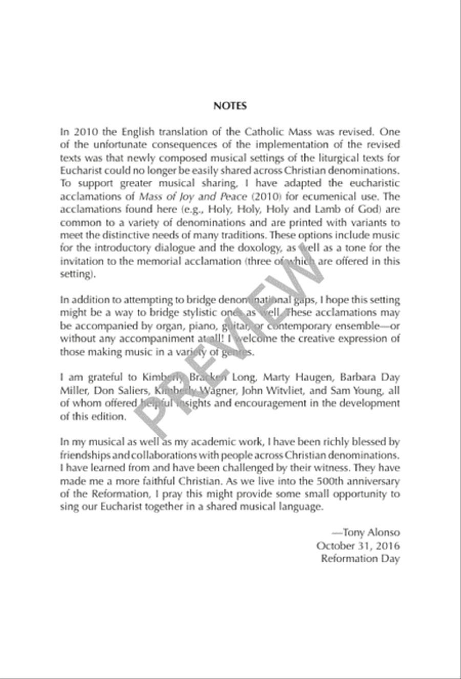 Joy and Peace - Choral / Accompaniment edition 3-Part scores gallery preview page 3