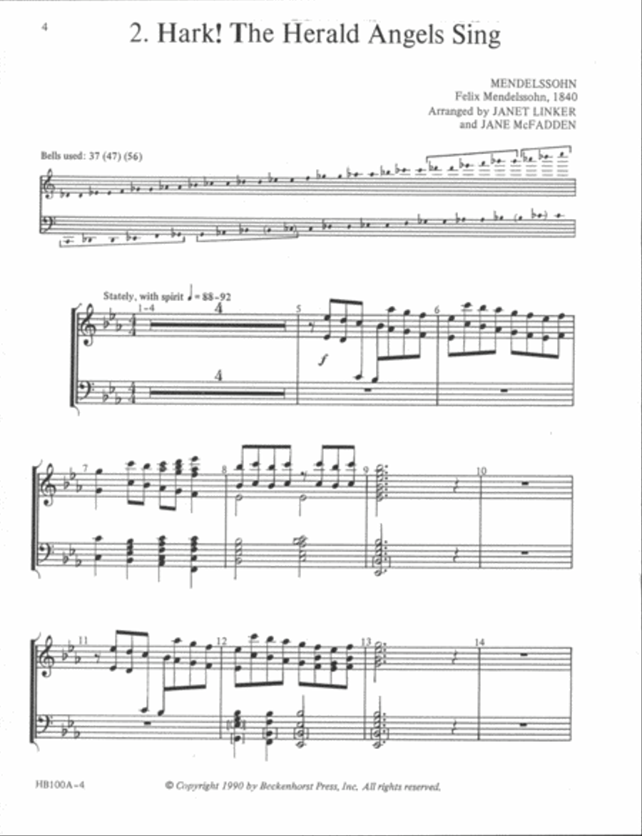 Two for Two by Two for Christmas - handbell part 5-Octaves scores gallery preview page 4
