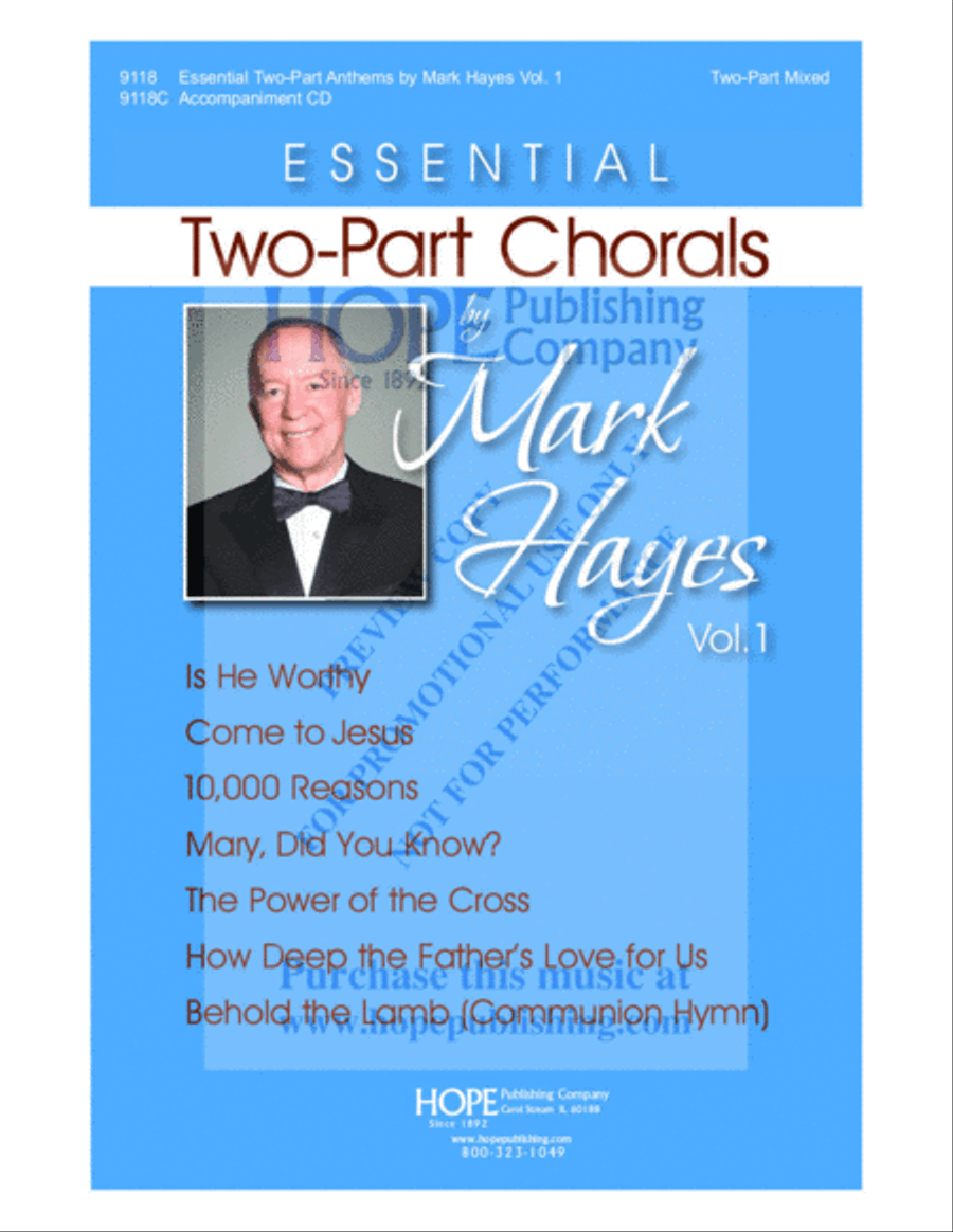 Essential Two-Part Chorals by Mark Hayes, Vol. 1 2-Part scores gallery preview page 2
