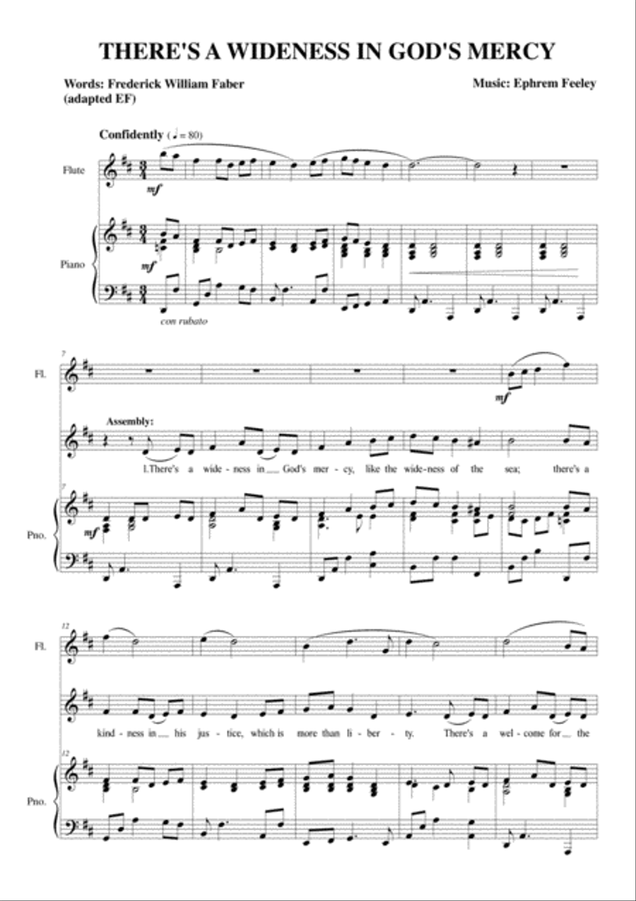 There's a Wideness in God's Mercy 3-Part scores gallery preview page 2