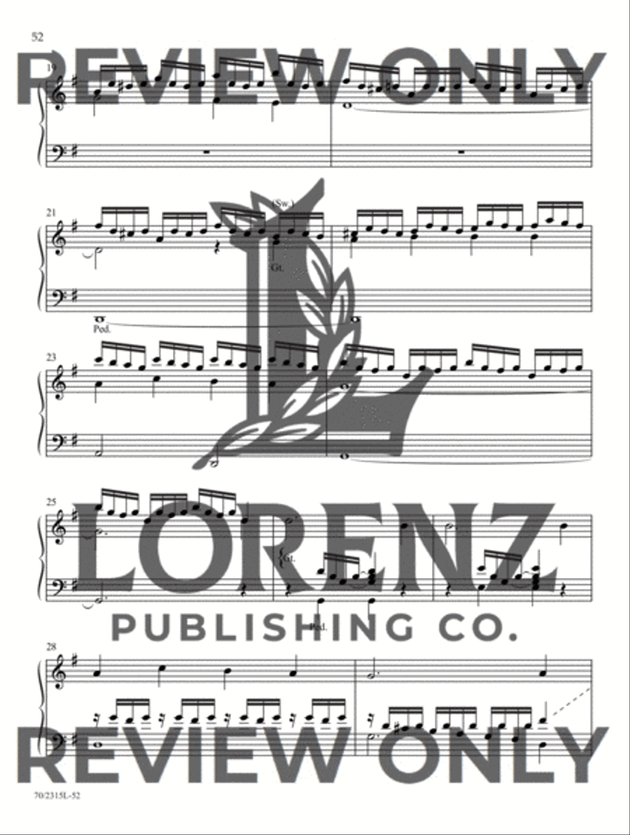 Pick Up and Play for Fall and Winter Organ Solo scores gallery preview page 13