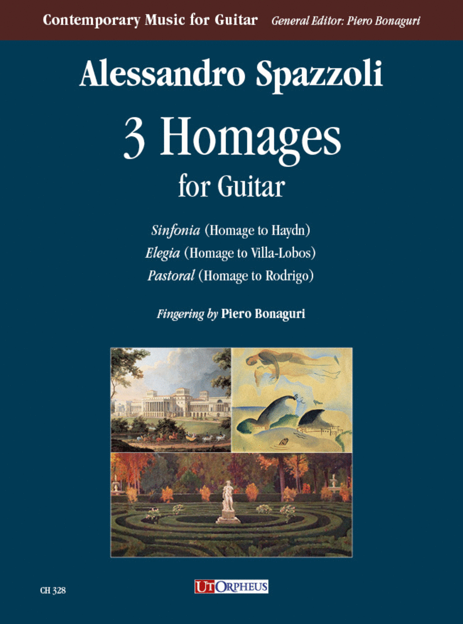 3 Homages for Guitar (2019) Acoustic Guitar scores gallery preview page 1