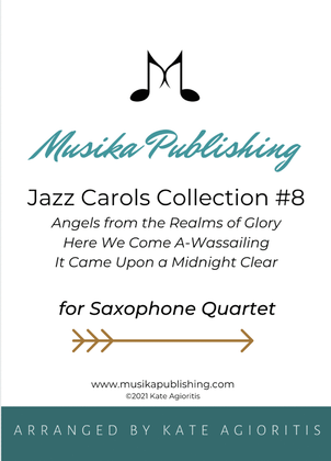 Book cover for Jazz Carols Collection for Saxophone Quartet - Set Eight