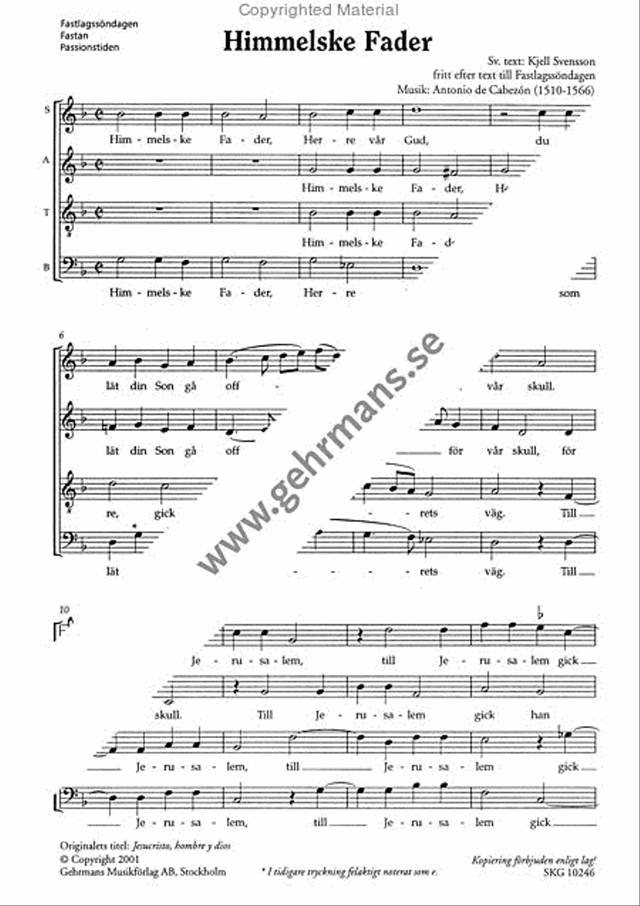 Himmelske Fader 4-Part scores gallery preview page 2