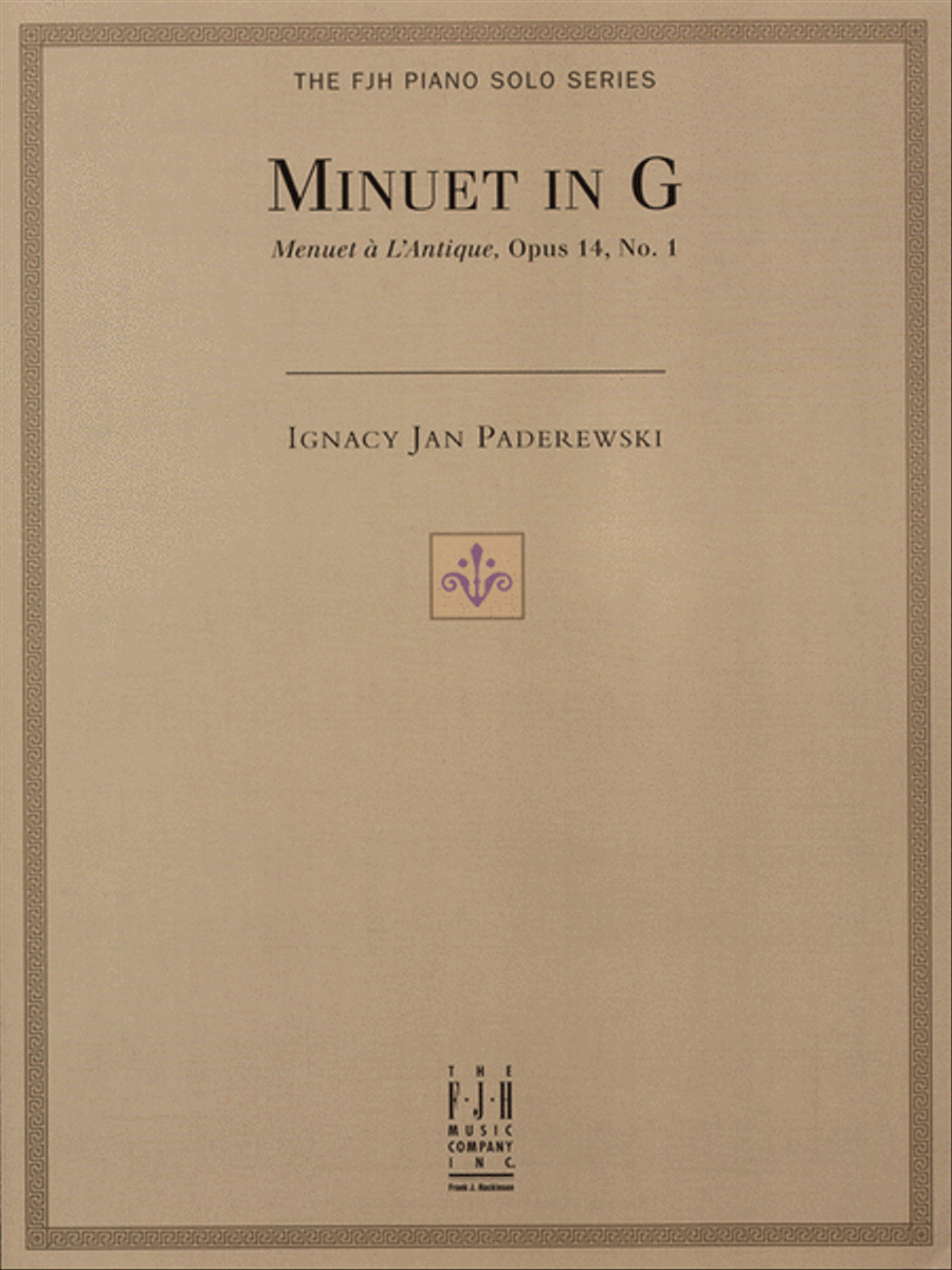 Minuet in G (Menuet a L'Antique, Op. 14, No. 1) Piano Solo scores gallery preview page 2