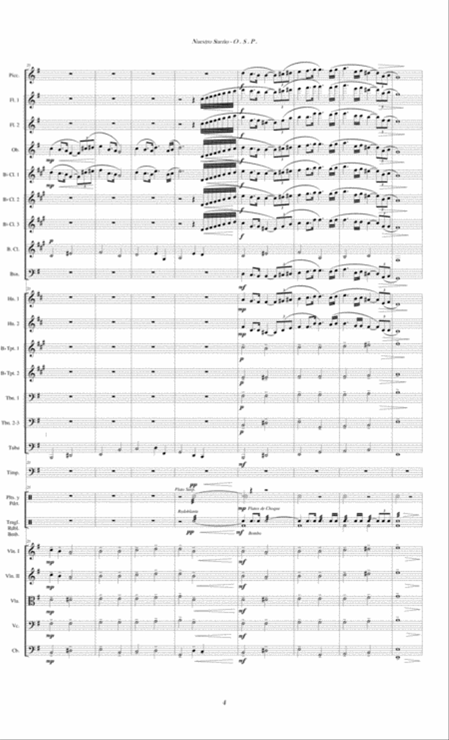 Our Dream - Nuestro Sueño Percussion Ensemble scores gallery preview page 4