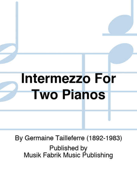Intermezzo For Two Pianos