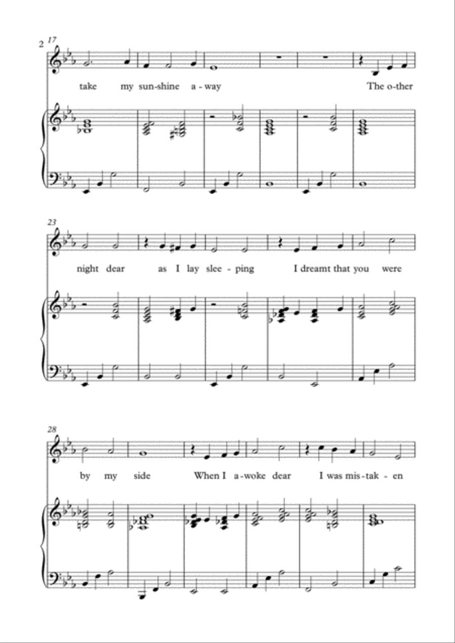 You Are My Sunshine Voice scores gallery preview page 2