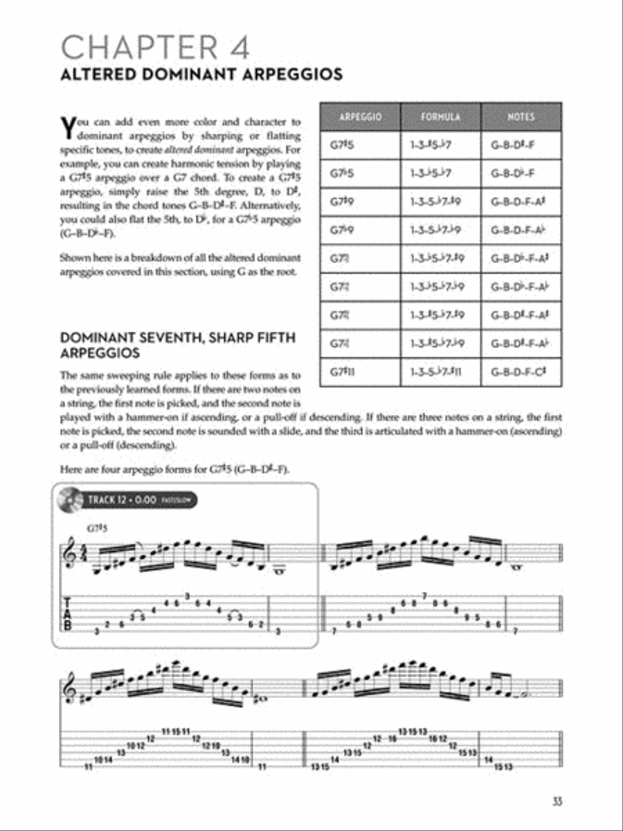 Arpeggios for the Modern Guitarist Guitar Tablature scores gallery preview page 6