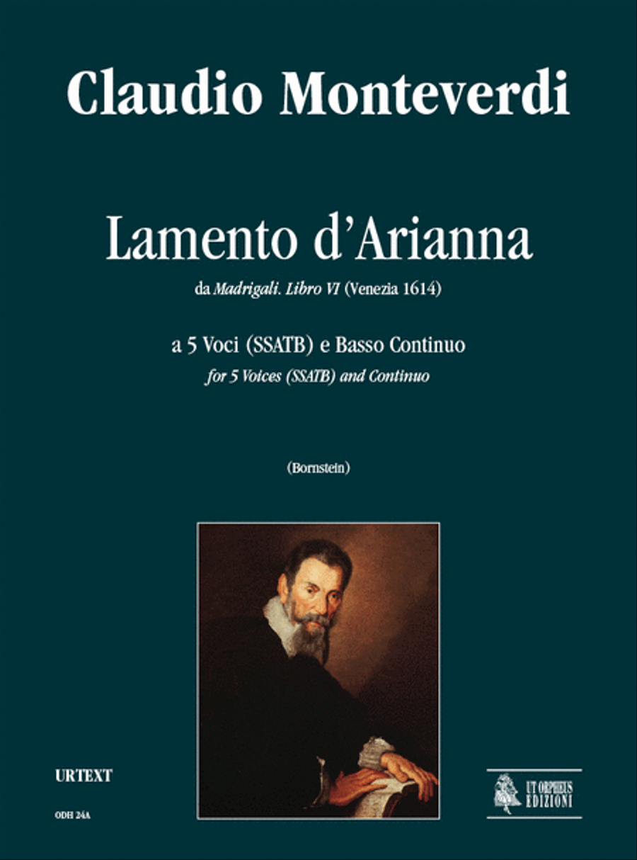 Lamento d’Arianna (Madrigali. Libro VI, No. 1) for 5 Voices (SSATB) and Continuo SSATB scores gallery preview page 1