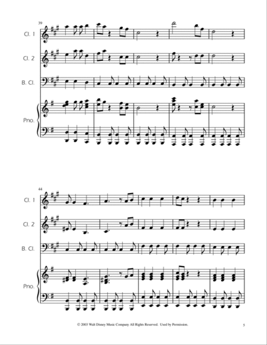 He's A Pirate Clarinet Trio scores gallery preview page 5