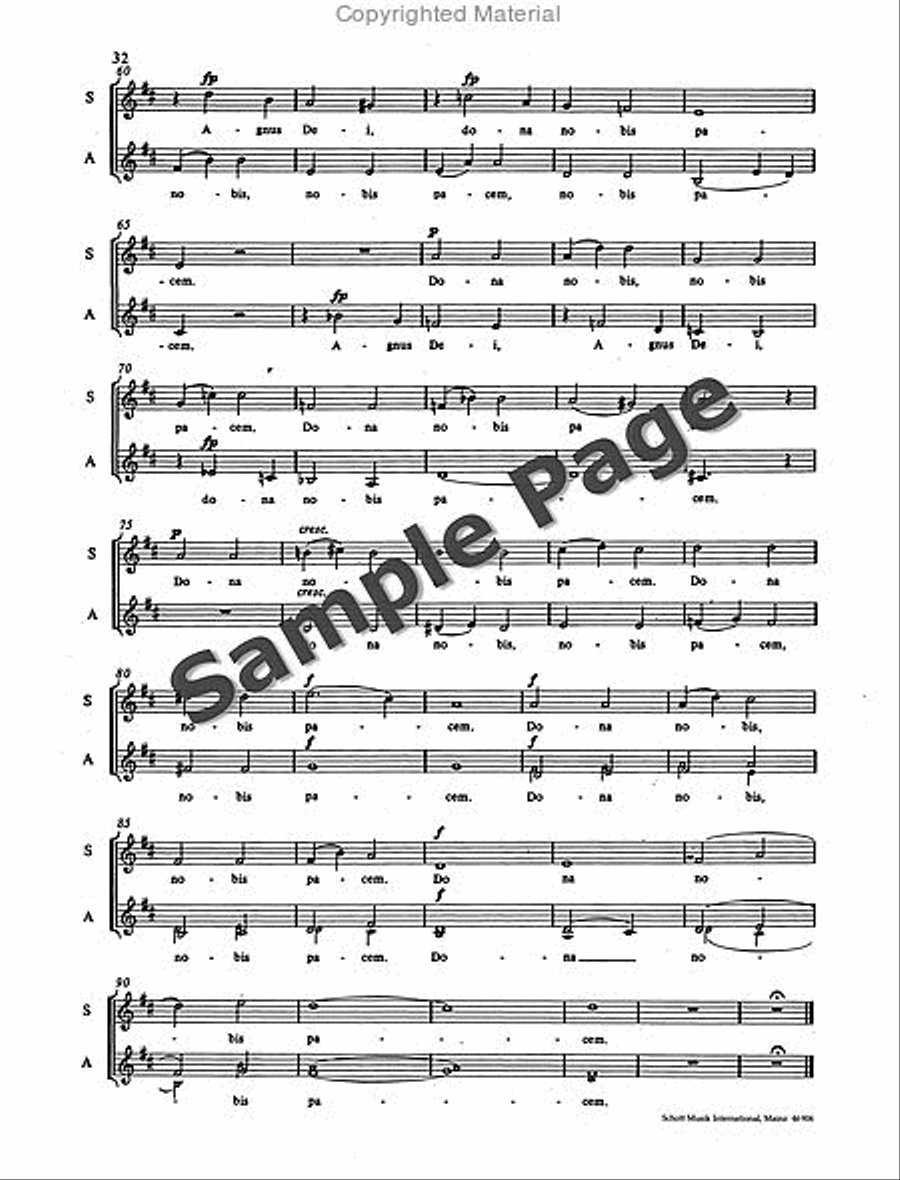 Mass in D Minor Mass in D Minor SSA scores gallery preview page 33