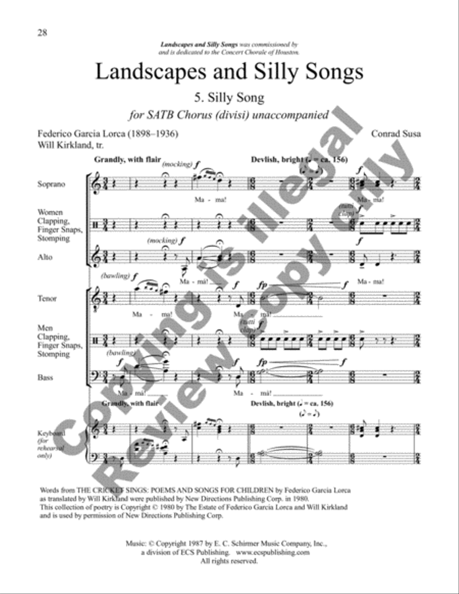 Landscapes and Silly Songs Divisi scores gallery preview page 37