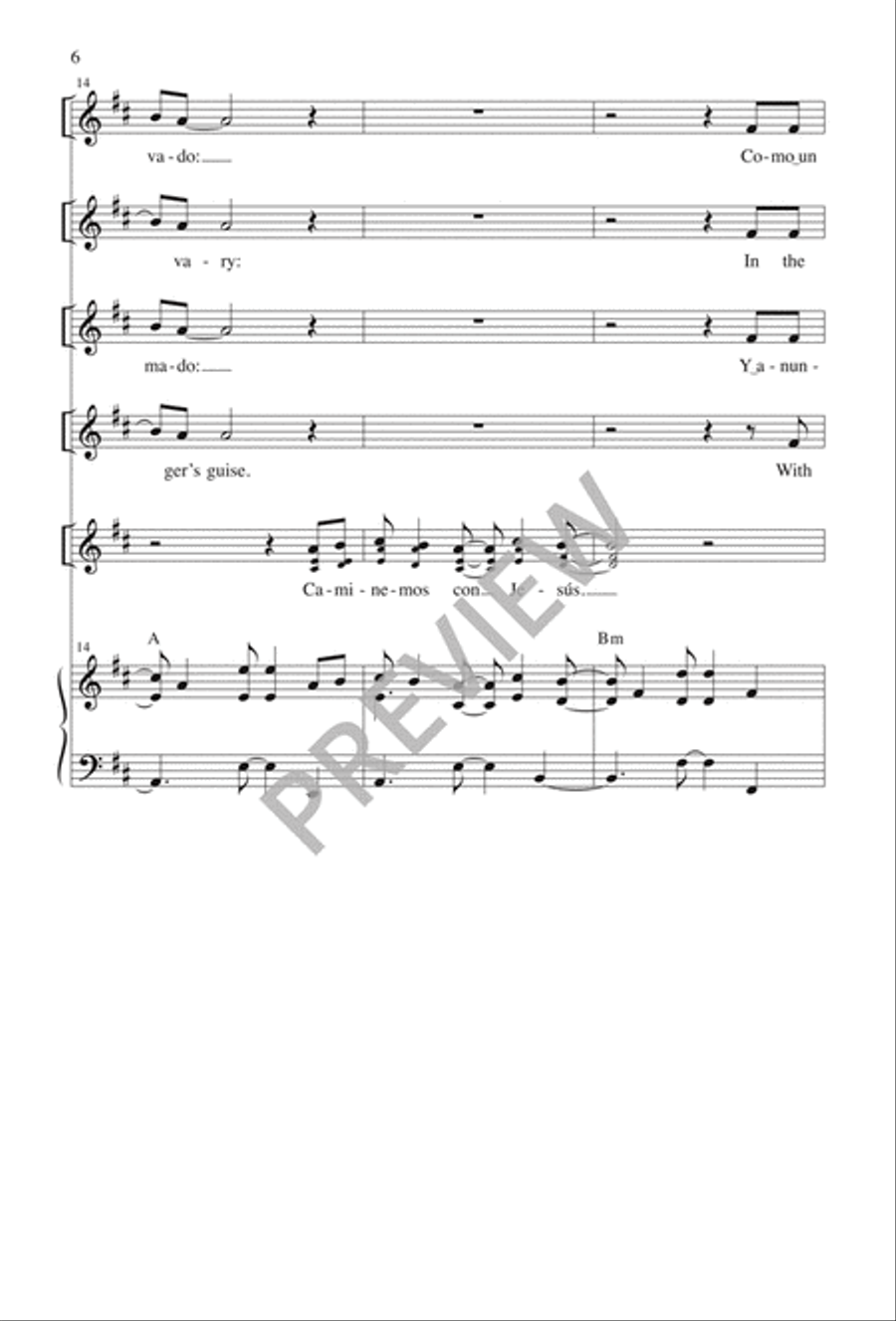 Caminemos con Jesús 3-Part scores gallery preview page 6